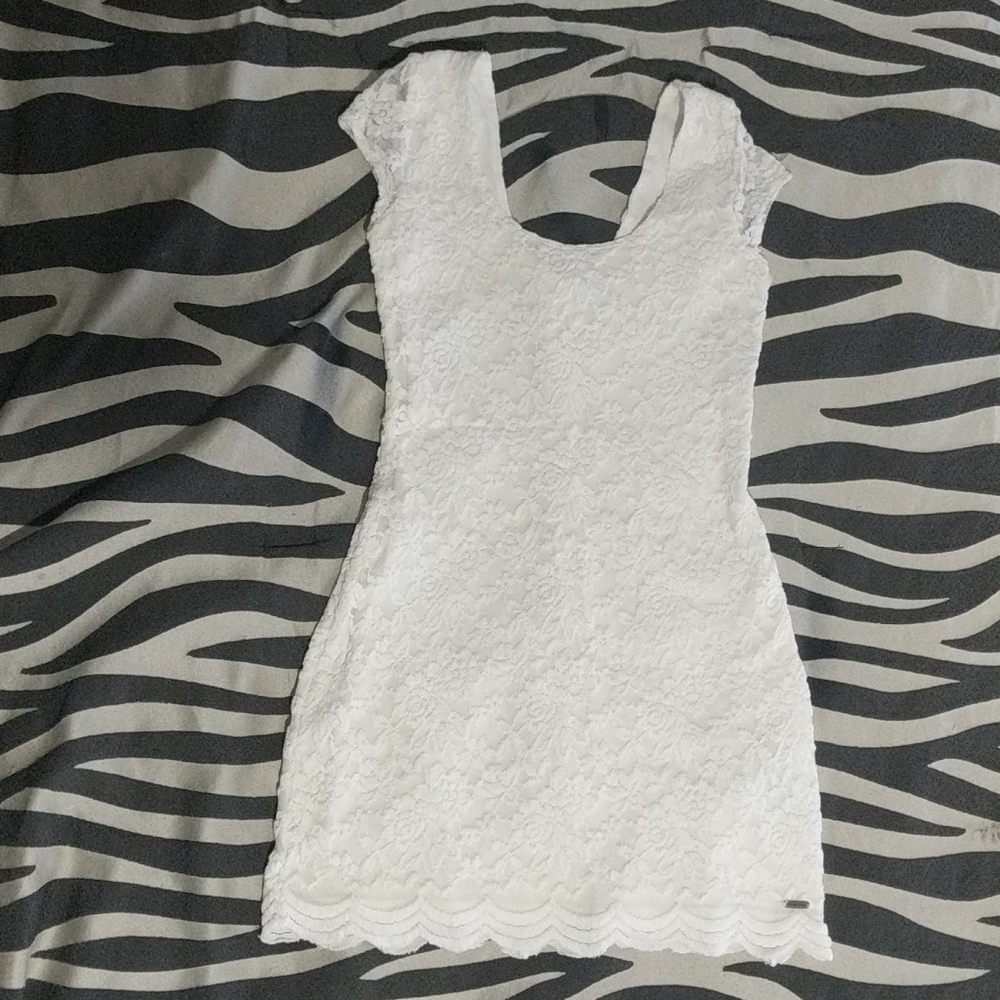 White lace dress